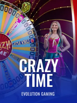 Crazy Time dari Evolution, game show roda uang dengan ronde bonus