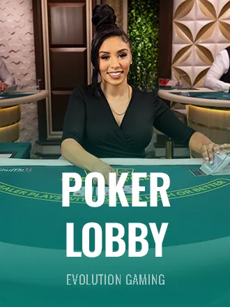 Lobi live Poker Evolution, meja Casino Hold'em dan Caribbean Stud